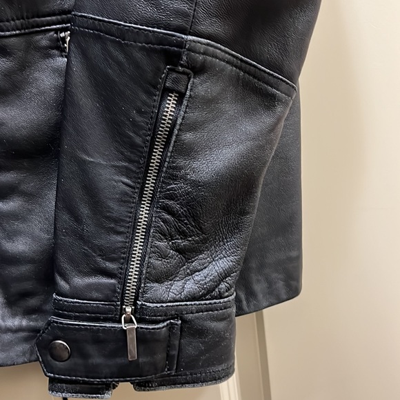 Kenneth Cole Reaction Black Leather Jacket Size XL - Picture 5 of 13